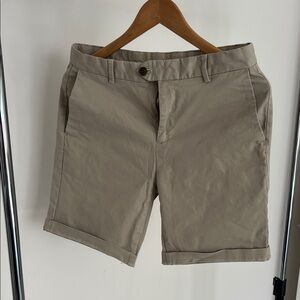 Reiss Beige Flat Front Men's Shorts